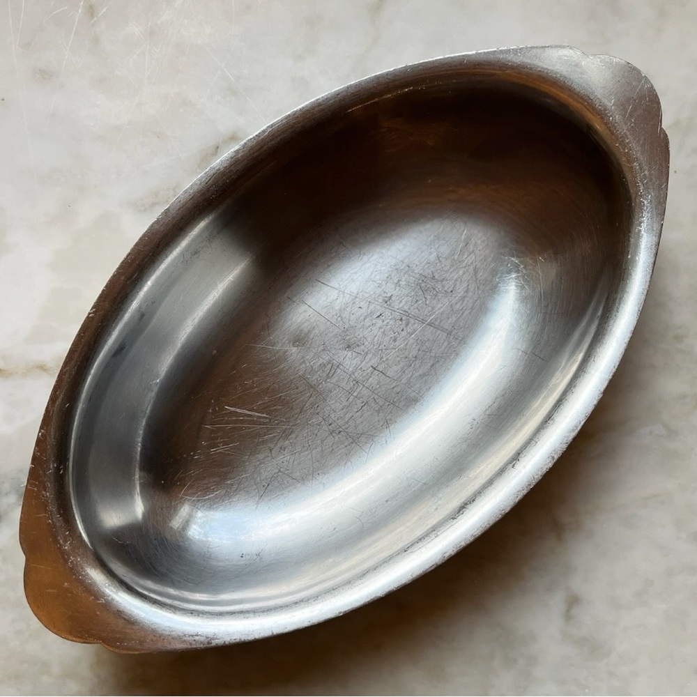 Vintage MCM Capco 18-8 Stainless Steel Oval Dish Made in Japan